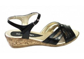 Sandale dama negre, din piele naturala  S3N